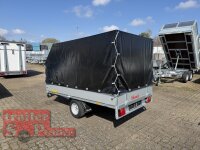 AKTION EDUARD 2514 -UE- Hochlader, Bordwände 30cm -0750kg- Lfh: 56cm -195/55R10 mit Hochplane N-Line Stahl - Gestell - ÖKO