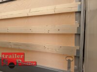 Aussteller / HUMBAUR HA 133015  KV ALU 1300 kg gebremst 303 x 150 mit Hochplane SP-Line 100 KM/H - Stützen