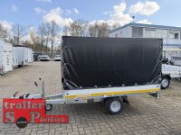 Aussteller / EDUARD 2514 -GE- Hochlader, Bordwände 30cm -1500kg- Lfh: 56cm -195/55R10 mit Hochplane N-Line Stahl - Gestell - Giebeldach 130