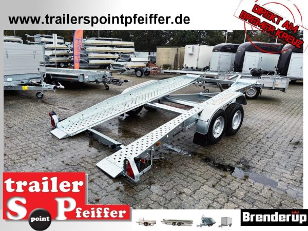 Brenderup AT2500LBTB - 2500 kg  Autotransporter Trailer mit Hydraulik und Winde
