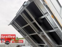 Einzelstück / EDUARD 3318 -GD- 3 Seitenkipper, Auffahrschienen, Bordwände 30cm -3500kg- E & H-Pumpe - Lfh: 63cm -195/50R13 mit 80 cm Stahl - Kastenaufsatz