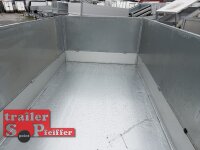 Einzelstück / EDUARD 3318 -GD- 3 Seitenkipper, Auffahrschienen, Bordwände 30cm -3500kg- E & H-Pumpe - Lfh: 63cm -195/50R13 mit 80 cm Stahl - Kastenaufsatz