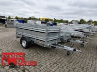 Brenderup 2260 SB 1300 - 258 x 128 x 40 Vorder und Rückwand klappbar - gebremst 1300 KG mit Bordwandaufsatz 40 cm