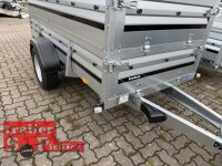 Brenderup 2260 SB 1300 - 258 x 128 x 40 Vorder und Rückwand klappbar - gebremst 1300 KG mit Bordwandaufsatz 40 cm