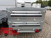 Brenderup 2260 SB 1300 - 258 x 128 x 40 Vorder und Rückwand klappbar - gebremst 1300 KG mit Bordwandaufsatz 40 cm
