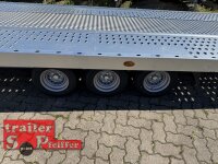 Saris AT 580 200 3500 3 K - Tridem - geschlossen mit Aluboden mit Holzunterstützung - Handpumpe - HD Stützrad