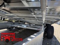 Saris AT 580 200 3500 3 K - Tridem - geschlossen mit Aluboden mit Holzunterstützung - Handpumpe - HD Stützrad