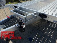 Saris AT 580 200 3500 3 K - Tridem - geschlossen mit Aluboden mit Holzunterstützung - Handpumpe - HD Stützrad