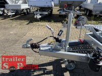 Saris AT 580 200 3500 3 K - Tridem - geschlossen mit Aluboden mit Holzunterstützung - Handpumpe - HD Stützrad