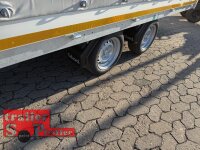 EDUARD 4020 -GD- Hochlader, Bordwände 30cm -2700kg- Lfh: 63cm -195/50R13 mit Hochplane SP-Line - Schiebeplane links und rechts