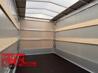 EDUARD 4020 -GD- Hochlader, Bordwände 30cm -2700kg- Lfh: 63cm -195/50R13 mit Hochplane SP-Line - Schiebeplane links und rechts