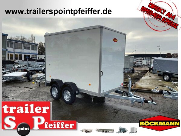 Böckmann KT-SW 3015/27 H - 2,7t Sandwich - Kofferanhänger mit Doppelflügeltüren