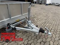 HUMBAUR HKT 183117 S I 310 x 176 I 1800 KG I Absenkanhänger mit Hydraulik mit Stahl - Kastenaufsatz