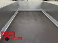 HUMBAUR HKT 183117 S I 310 x 176 I 1800 KG I Absenkanhänger mit Hydraulik mit Stahl - Kastenaufsatz