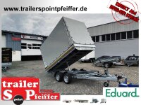 EDUARD 3118 -GD- Heckkipper, Bordwände 30cm -2700kg- H-Pumpe - Lfh: 63cm -195/50R13 mit Hochplane SP-Line