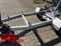 HUMBAUR HUK 152314 I 230 x 140 I 1500 KG I Rückwärtskipper mit Handpumpe mit ALU Aufsatzbordwänden 35 cm
