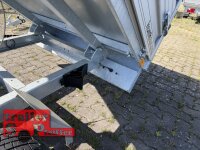 HUMBAUR HUK 152314 I 230 x 140 I 1500 KG I Rückwärtskipper mit Handpumpe mit ALU Aufsatzbordwänden 35 cm