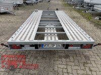 Tageszulassung I Lorries PLI35-6021 - 3500 kg 6m kippbarer leichter Autotransporter mit ALU Standschienen - rampenlos - TRIDEM 05.2026