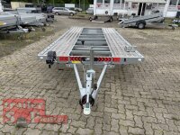 Tageszulassung I Lorries PLI35-6021 - 3500 kg 6m kippbarer leichter Autotransporter mit ALU Standschienen - rampenlos - TRIDEM 05.2026