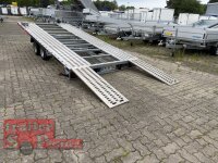 Tageszulassung I Lorries PLI35-6021 - 3500 kg 6m kippbarer leichter Autotransporter mit ALU Standschienen - rampenlos - TRIDEM 05.2026