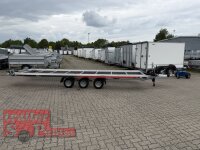 Tageszulassung I Lorries PLI35-6021 - 3500 kg 6m kippbarer leichter Autotransporter mit ALU Standschienen - rampenlos - TRIDEM 05.2026
