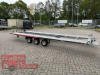 Tageszulassung I Lorries PLI35-6021 - 3500 kg 6m kippbarer leichter Autotransporter mit ALU Standschienen - rampenlos - TRIDEM 05.2026