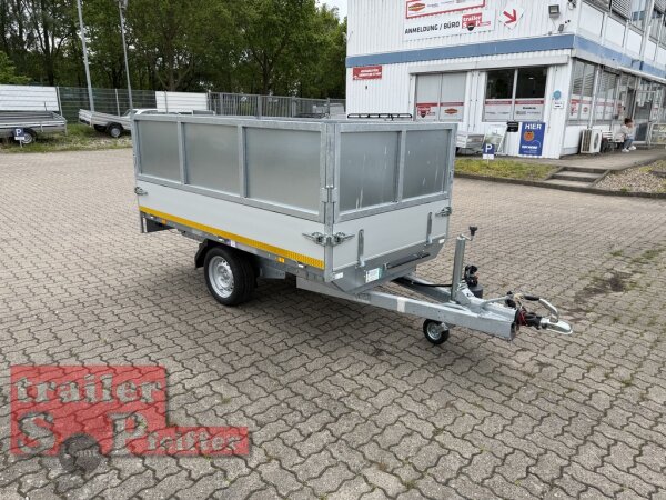 Tageszulassung I EDUARD 2514 -GE- Heckkipper, Bordwände 30cm -1350kg- H-Pumpe - Lfh: 63cm -195/50R13 Aufsatz