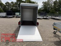 Böckmann KT-AL 3015/27 M F R/T-K Kofferanhänger mit Vollaluminium Aufbau - Tür- /Rampe Kombination
