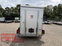 Böckmann KT-AL 3015/27 M F R/T-K Kofferanhänger mit Vollaluminium Aufbau - Tür- /Rampe Kombination