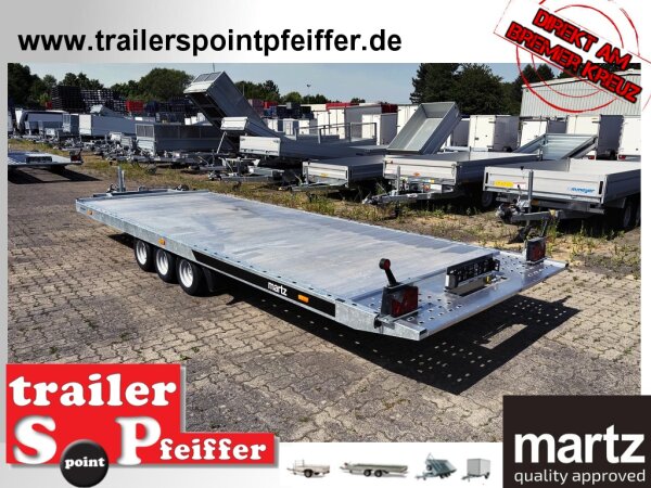 martz GT KIPPBAR 580/3 3,5T - Alupaneelboden - hydraulisch kippbarer Autotrailer - Multitransporter