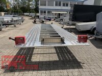 Lorries PLI30-5521 - 3000 kg 5,5m kippbarer leichter Autotransporter mit  ALU Standschienen