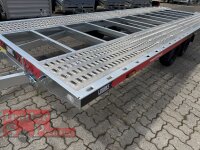 Lorries PLI30-5521 - 3000 kg 5,5m kippbarer leichter Autotransporter mit  ALU Standschienen