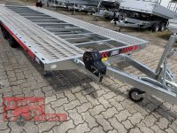 Lorries PLI30-5521 - 3000 kg 5,5m kippbarer leichter Autotransporter mit  ALU Standschienen