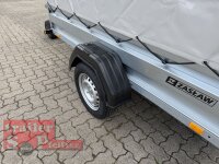 Zaslaw 235SU – 750 KG  235 x 132 Planeanhänger H 145 mit Kippfunktion - FULL LED
