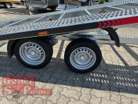 ABVERKAUF I Lorries PLI35-5021 - 3500 kg kippbarer leichter Autotransporter mit ALU Standschienen