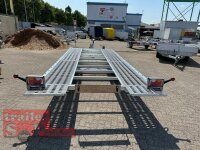 ABVERKAUF I Lorries PLI35-5021 - 3500 kg kippbarer leichter Autotransporter mit ALU Standschienen