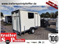 BLYSS Kofferanhänger Rampe - F1330HD/HK, AERO 305x150x180cm - Seitentür + Fenster - 100 KM/H - Zurrleisten - Heckstützen