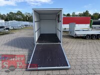 BLYSS Kofferanhänger Rampe - F1330HD/HK, AERO 305x150x180cm - Seitentür + Fenster - 100 KM/H - Zurrleisten - Heckstützen