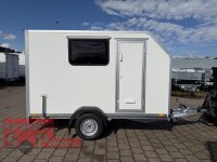 BLYSS Kofferanhänger Rampe - F1330HD/HK, AERO 305x150x180cm - Seitentür + Fenster - 100 KM/H - Zurrleisten - Heckstützen