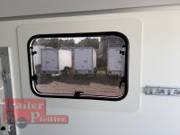 BLYSS Kofferanhänger mit Rampe F2030HTD/HK, AERO 305x150x180cm - Seitentür + Fenster - 100 KM/H - Zurrleisten - Heckstützen