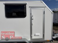 BLYSS Kofferanhänger mit Rampe F2030HTD/HK, AERO 305x150x180cm - Seitentür + Fenster - 100 KM/H - Zurrleisten - Heckstützen