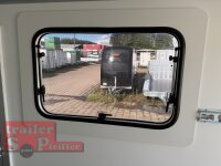 BLYSS Kofferanhänger mit Rampe F2736HTD/HK, AERO 353x150x180cm - Seitentür + Fenster - 100 KM/H - Zurrleisten - Heckstützen