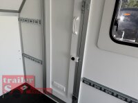 BLYSS Kofferanhänger mit Rampe F2736HTD/HK, AERO 353x150x180cm - Seitentür + Fenster - 100 KM/H - Zurrleisten - Heckstützen