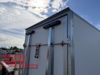 BLYSS Kofferanhänger mit Rampe F2736HTD/HK, AERO 353x150x180cm - Seitentür + Fenster - 100 KM/H - Zurrleisten - Heckstützen