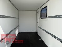 BLYSS Kofferanhänger F1330HD, 305x150x180cm - Seitentür + Fenster - 100 KM/H - Zurrleisten - Heckstützen