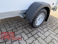 BLYSS Kofferanhänger F1330HD, 305x150x180cm - Seitentür + Fenster - 100 KM/H - Zurrleisten - Heckstützen