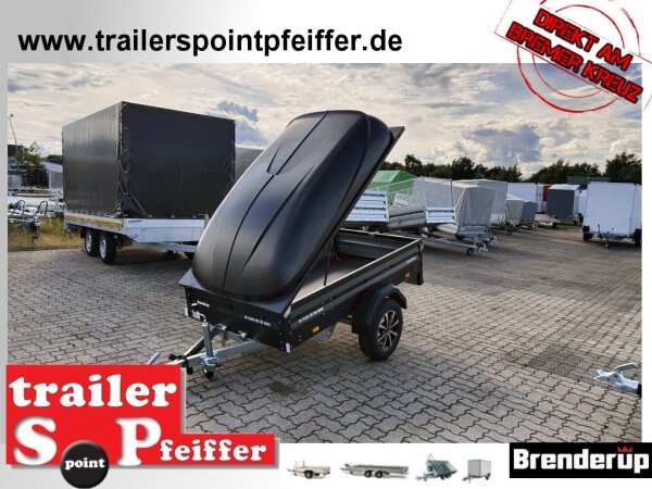 Brenderup 1205 SUB 750 LIMITED BLACK EDITION " Der neue Kippi " - ALU Felgen - LED Beleuchtung - SCHWARZ mit Polydeckel