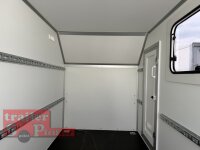 BLYSS Kofferanhänger F2030HTD, AERO 305x150x180cm - Seitentür + Fenster - 100 KM/H - Zurrleisten - Heckstützen