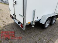 BLYSS Kofferanhänger F2030HTD, AERO 305x150x180cm - Seitentür + Fenster - 100 KM/H - Zurrleisten - Heckstützen