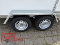 BLYSS Kofferanhänger F2030HTD, AERO 305x150x180cm - Seitentür + Fenster - 100 KM/H - Zurrleisten - Heckstützen